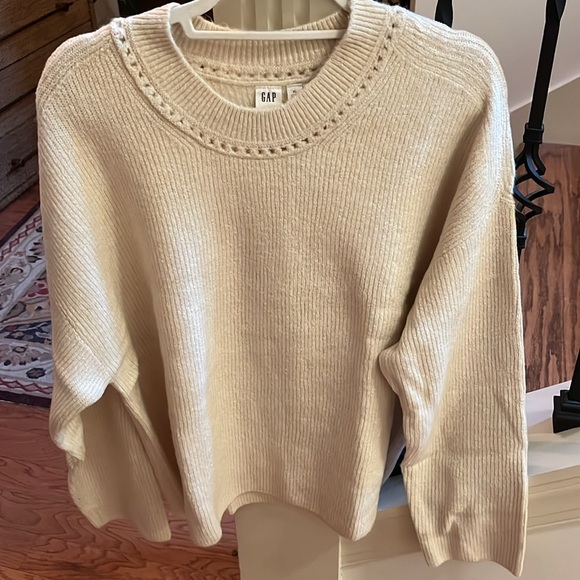 GAP Cream Ribbed Crewneck Sweater/NWT/XL & XXL - Picture 11 of 16